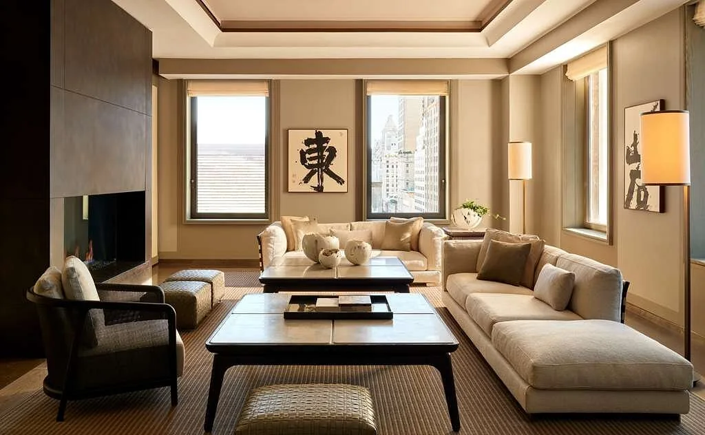 Aman New York — Salon · Oturma grubu