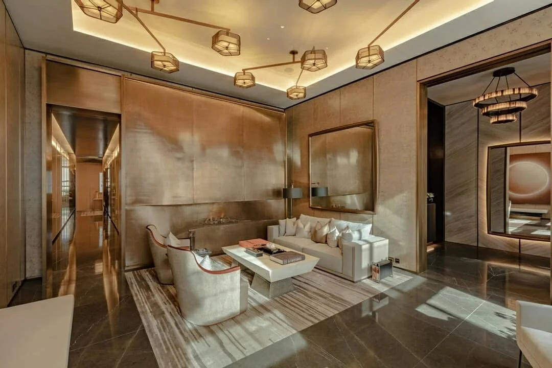 Belgravia — Yaşam alanı · Panel ve mobilya